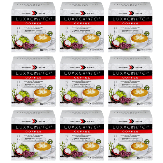 Luxxe White Coffee: Beauty & Wellness Coffee - Collagen + Glutathione + L-Carnitine + Superfoods