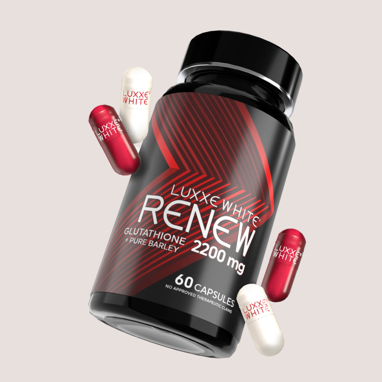 Luxxe White Renew Glutathione + Pure Barley 2200 mg 60 Capsules