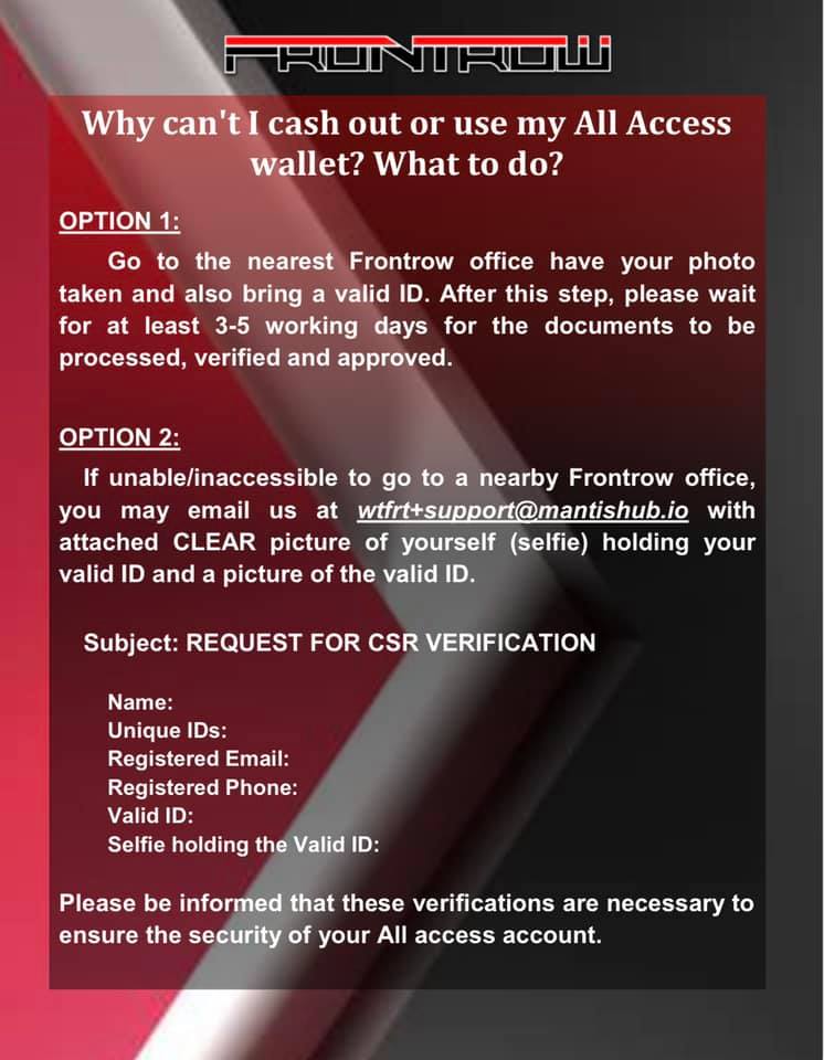 Why Can't I Cash Out or Use My All Access Wallet What to Do