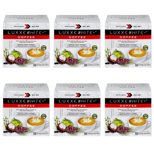 Luxxe White Coffee: Beauty & Wellness Coffee - Collagen + Glutathione + L-Carnitine + Superfoods