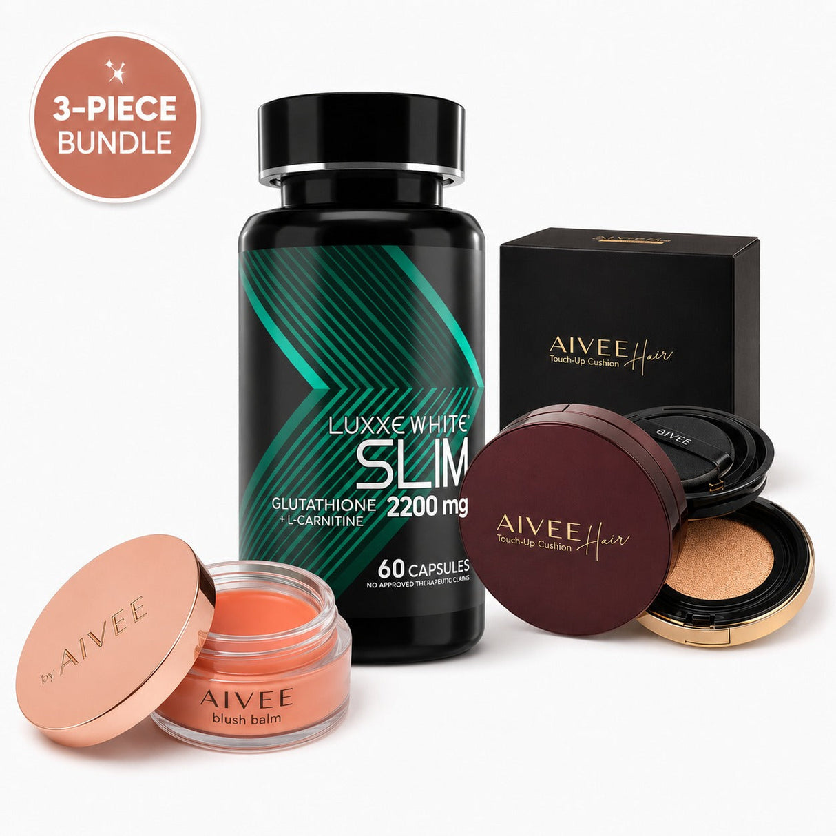 Slim 1-Month + Aivee Cushion + Blush Balm Bundle