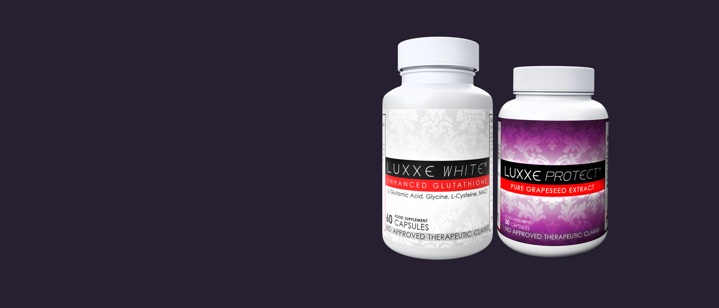 luxxe white glutathione 60 capsules + free luxxe protect