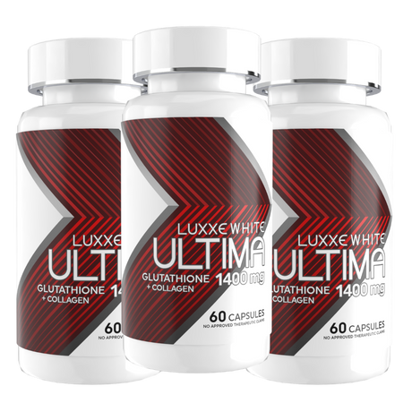 Luxxe White Ultima: The World's First All-in-One Skin System - Glutathione + Collagen + Oral Sunblock 1400mg