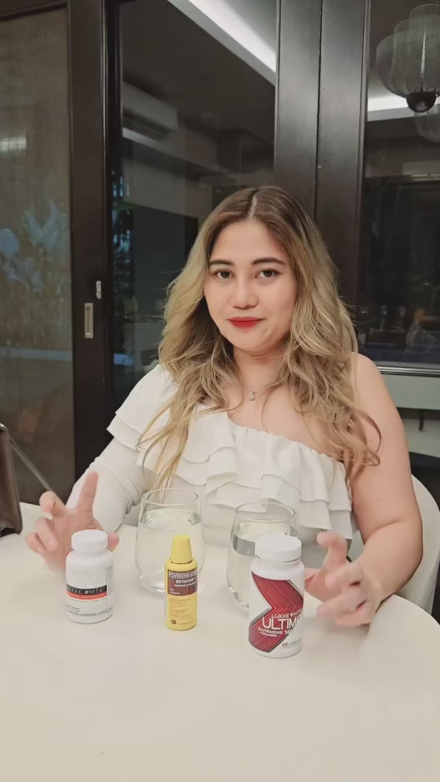 Luxxe White Ultima Glutathione + Collagen with Oral Sunblock and Oral Moisturizer 1400 mg 60 Capsules Supplement